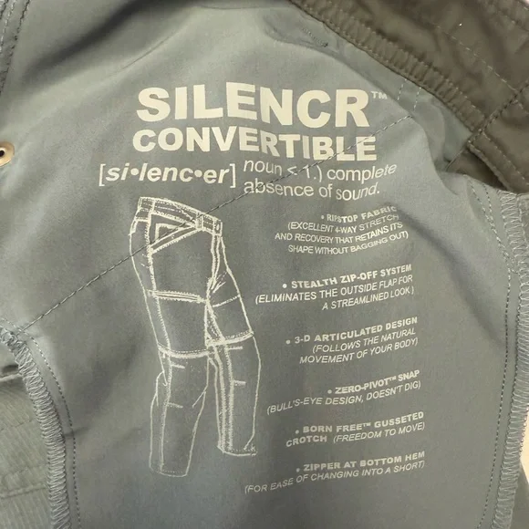 Kuhl Men’s 36X30 Silencr Convertible Zip Off Hiking Pants Outdoors Quick Dry - Picture 8 of 12